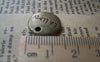 Accessories - 20 Pcs Of Antique Bronze Abstract Symbol Round Charms Pendants Double Sided 15mm A488