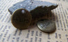 Accessories - 20 Pcs Of Antique Bronze Abstract Symbol Round Charms Pendants Double Sided 15mm A488