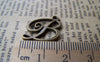 Accessories - 20 Pcs Of Antique Bronze Alphabet Letter B Charms 16x18mm A481