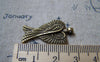 Accessories - 20 Pcs Of Antique Bronze Angel Double Wings Charms 16x29mm A5755