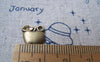 Accessories - 20 Pcs Of Antique Bronze Apple Charms 10x10mm A457