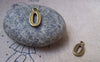 Accessories - 20 Pcs Of Antique Bronze Arabic Figure Number 0 Zero Charms 7x15mm A1765