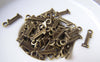 Accessories - 20 Pcs Of Antique Bronze Arabic Figure Number 1 One Charms 7x15mm A1766