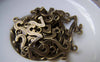 Accessories - 20 Pcs Of Antique Bronze Arabic Figure Number 2 Two Charms 7x15mm A1767