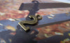Accessories - 20 Pcs Of Antique Bronze Arabic Figure Number 2 Two Charms 7x15mm A1767