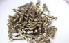 Accessories - 20 Pcs Of Antique Bronze Arabic Figure Number 4 Four Charms 7x15mm A1769