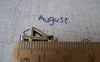 Accessories - 20 Pcs Of Antique Bronze Arabic Figure Number 4 Four Charms 7x15mm A1769