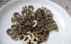 Accessories - 20 Pcs Of Antique Bronze Arabic Figure Number 5 Five Charms 7x15mm A1770