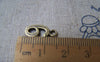 Accessories - 20 Pcs Of Antique Bronze Arabic Figure Number 6 Six Charms 7x15mm A1771
