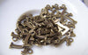Accessories - 20 Pcs Of Antique Bronze Arabic Figure Number 7 Seven Charms 7x15mm A1772
