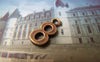 Accessories - 20 Pcs Of Antique Bronze Arabic Figure Number 8 Eight Charms 7x15mm A1773