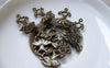 Accessories - 20 Pcs Of Antique Bronze Ballet Dress Shoes Charms 10x22mm A5062
