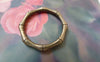 Accessories - 20 Pcs Of Antique Bronze Bamboo Ring Charms 22mm A7503