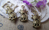 Accessories - 20 Pcs Of Antique Bronze Bead Queen Charms 9x16mm A721