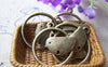 Accessories - 20 Pcs Of Antique Bronze Bird Ring Connector Charms 21mm A250