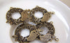 Accessories - 20 Pcs Of Antique Bronze Birds Nest Charms 22x28mm A5176