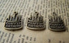 Accessories - 20 Pcs Of Antique Bronze Birthday Cake Charms 15x19mm A3427