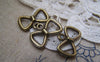 Accessories - 20 Pcs Of Antique Bronze Bow Tie Knot Charms 12x19mm A2169