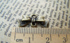 Accessories - 20 Pcs Of Antique Bronze Bow Tie Knot Connector 8x20mm A743