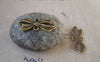 Accessories - 20 Pcs Of Antique Bronze Bow Tie Knot Connector Charms 11x29mm A5434