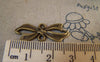 Accessories - 20 Pcs Of Antique Bronze Bow Tie Knot Connector Charms 11x29mm A5434