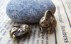 Accessories - 20 Pcs Of Antique Bronze Bra Charms 9x16mm A740
