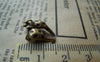 Accessories - 20 Pcs Of Antique Bronze Bra Charms 9x16mm A740