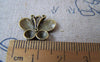 Accessories - 20 Pcs Of Antique Bronze Butterfly Charms 14x17mm A2922
