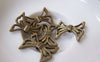 Accessories - 20 Pcs Of Antique Bronze Butterfly Knot Bow Beads 17x20mm A748