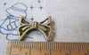 Accessories - 20 Pcs Of Antique Bronze Butterfly Knot Bow Beads 17x20mm A748