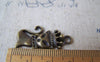 Accessories - 20 Pcs Of Antique Bronze Cat Crown Queen Charms 15x31mm A4686