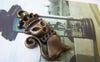 Accessories - 20 Pcs Of Antique Bronze Cat Crown Queen Charms 15x31mm A4686