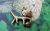 Accessories - 20 Pcs Of Antique Bronze Cat Play Yarn Ball Charms 18x18mm A5054