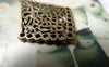 Accessories - 20 Pcs Of Antique Bronze Chandelier Diamond Shaped Earring Pendant Charms 25x35mm A6755