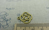 Accessories - 20 Pcs Of Antique Bronze Chinese Knot Connector Charms 17.5x21mm A5976