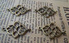 Accessories - 20 Pcs Of Antique Bronze Chinese Knot Connector Charms 18x27mm A338