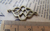 Accessories - 20 Pcs Of Antique Bronze Chinese Knot Connector Charms 18x27mm A338