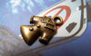 Accessories - 20 Pcs Of Antique Bronze Coat Clothes Charms 14x18mm A5795