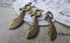 Accessories - 20 Pcs Of Antique Bronze Coiled Knife Charms Double Sided 7x25mm A1426