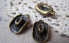 Accessories - 20 Pcs Of Antique Bronze Cowboy Hat Charms Size 13.3x22mm A4996