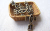 Accessories - 20 Pcs Of Antique Bronze Cross Fish Charms Pendants 13x25mm A3016