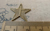 Accessories - 20 Pcs Of Antique Bronze Cross Star Charms 23x23mm A6297