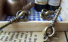Accessories - 20 Pcs Of Antique Bronze Crown Key Skeleton Key Charms 8x23mm A186