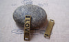 Accessories - 20 Pcs Of Antique Bronze Curved Bar Charms 5x27mm A5151