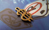 Accessories - 20 Pcs Of Antique Bronze Dollar Money Symbol Charms 8x17mm A505
