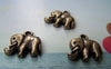 Accessories - 20 Pcs Of Antique Bronze Elephant Pendants Charms 10x14mm A663