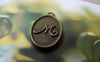Accessories - 20 Pcs Of Antique Bronze English Letter M Oval Charms 11x16.5mm A2797
