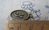 Accessories - 20 Pcs Of Antique Bronze English Letter Y Oval Charms 11x16.5mm A1997