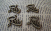 Accessories - 20 Pcs Of Antique Bronze English Word Party Charms 19x20mm A593