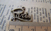 Accessories - 20 Pcs Of Antique Bronze English Word Party Charms 19x20mm A593